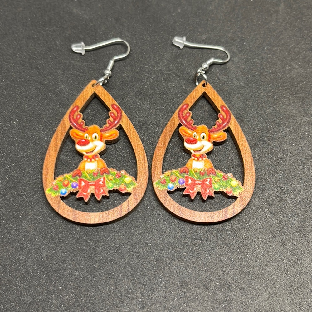 Earrings Christmas‎ reindeer